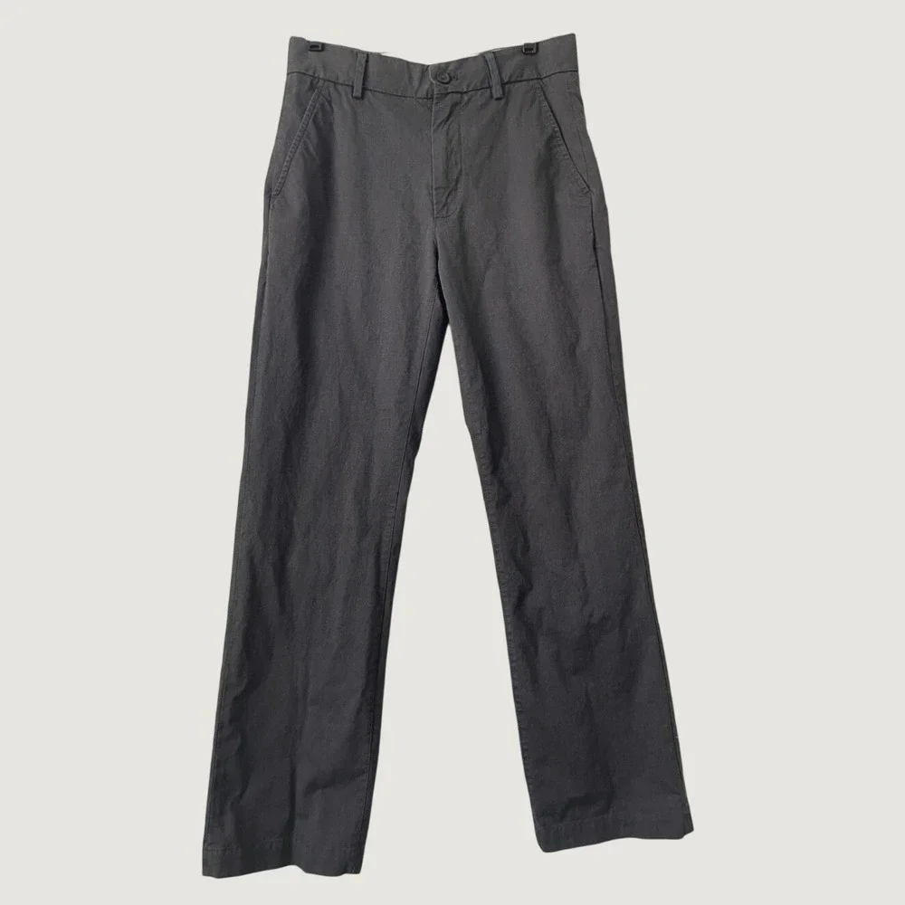 Banana Republic Mens Dark Gray Cotton Chino Pants 29x32 Utility Pockets
